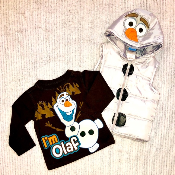 Disney Other - HP!!🎉 Disney❄️Frozen Puffy Vest and Long Sleeve Shirt❄️2T
